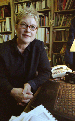 Cass Dalglish at her desk.