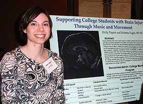 Picture of Augsburg student Holly Tapani at the State Capitol.