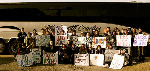 Picture of students at SOA Watch